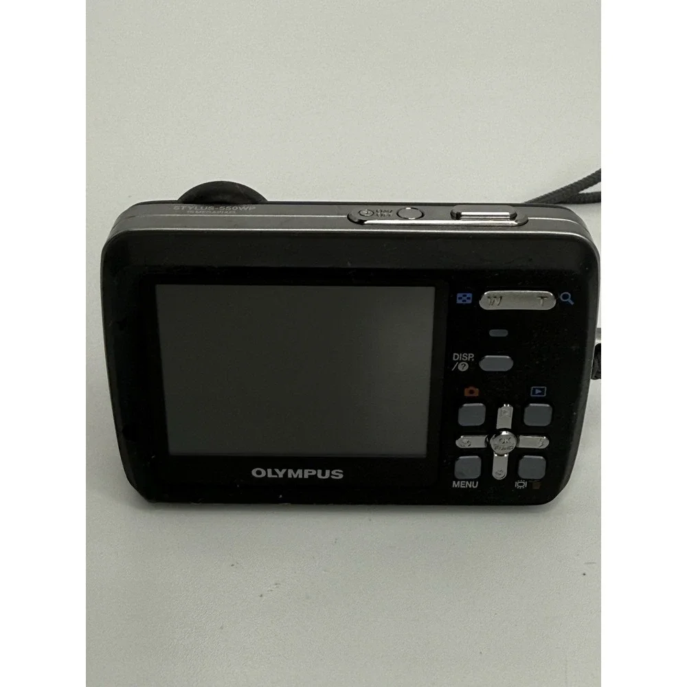 Olympus Stylus 550WP Digital Camera Black 10MP 3x Zoom Waterproof 3m/10ft